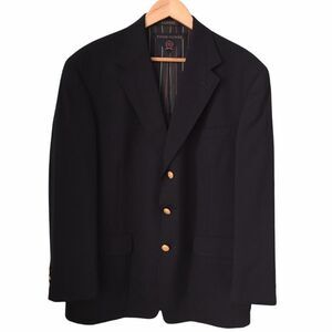 Vintage Tommy Hilfiger Dillards Navy Blue 3 Button Blazer Made in USA Size 42R